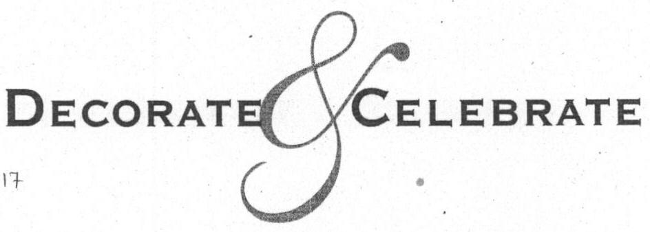 Decorate& Delebrate Device mark 1633922 Trademark