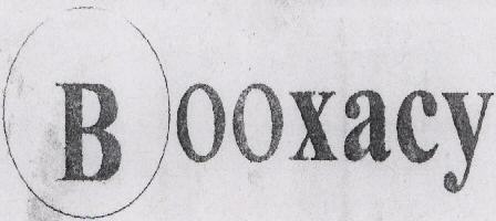 B Ooxacy (label) Device mark 1593227 Trademark