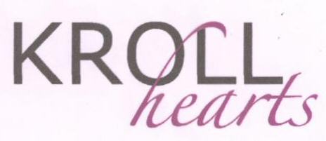 Kroll Hearts (letter Written In Heavy Character) Device mark 1664182 Trademark