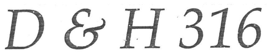 D & H 316 Device mark 1649659 Trademark