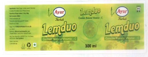 Lemduo With Label Device mark 1628669 Trademark