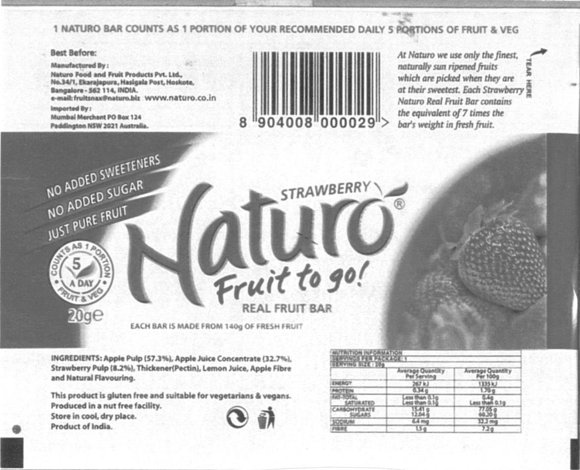 Strawberry Naturo Device mark 1608390 Trademark