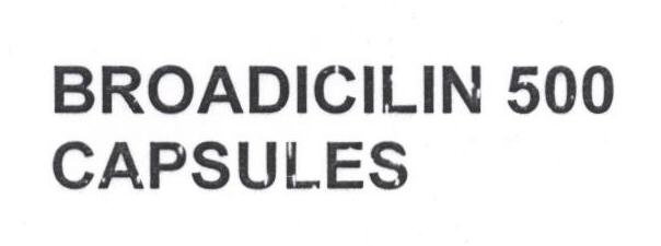Broadicilin 500 Capsules (device) Device mark 1688957 Trademark