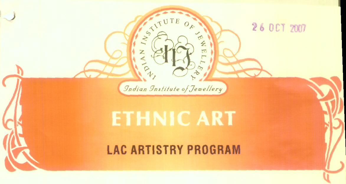 Ethnic Art (label) Device mark 1615712 Trademark
