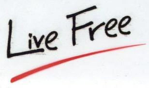 Live Free With Label Device mark 1704548 Trademark