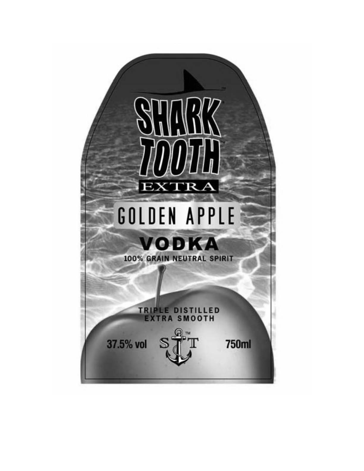 Shark Tooth Golden Apple Label Device mark 1704673 Trademark