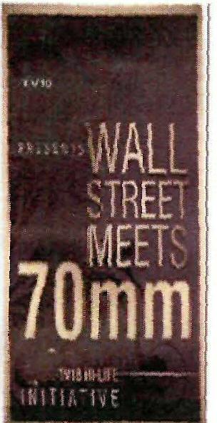 Wall Street Meets 70mm With Lable Device mark 1675189 Trademark