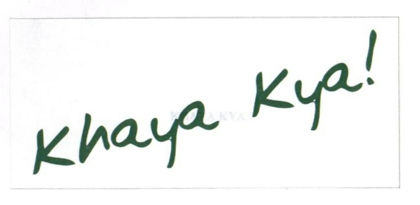 Khaya Kya (label) Device mark 1683719 Trademark