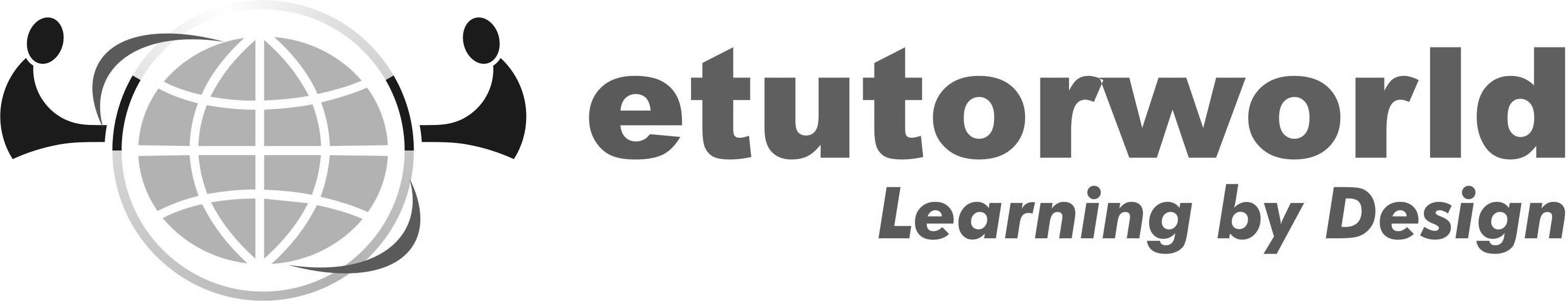 Etutorworld (stylized Logo) With Punch Line "learning By Design" Device mark 1719700 Trademark