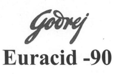 Godrej Euracid - 90 (device) Device mark 1638202 Trademark