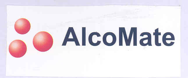 Alcomate (labal) Device mark 1736405 Trademark