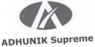 Adhunik Supreme (dev. Of "a" ) Device mark 1751714 Trademark