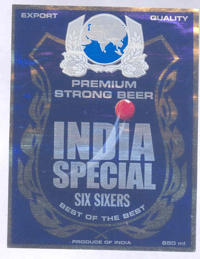 India Special Six Sixers (lebel) Device mark 1745423 Trademark
