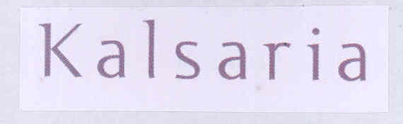 Kalsaria Device mark 1745481 Trademark