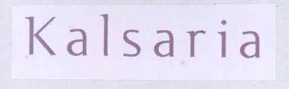 Kalsaria Device mark 1745486 Trademark