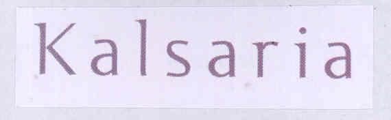 Kalsaria Device mark 1745509 Trademark