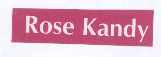 Rose Kandy (label) Device mark 1759677 Trademark