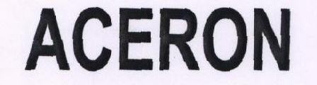 Aceron Device mark 1759998 Trademark