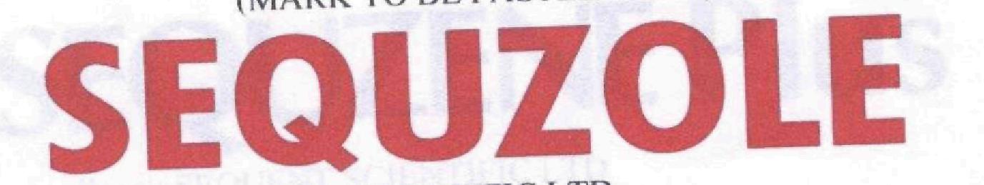 Sequzole (logo) Device mark 1730555 Trademark