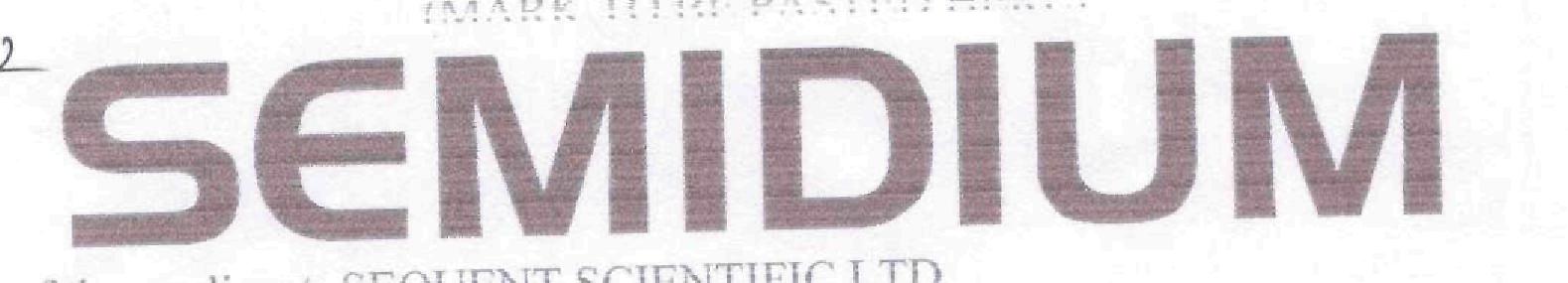 Semidium (logo) Device mark 1730557 Trademark