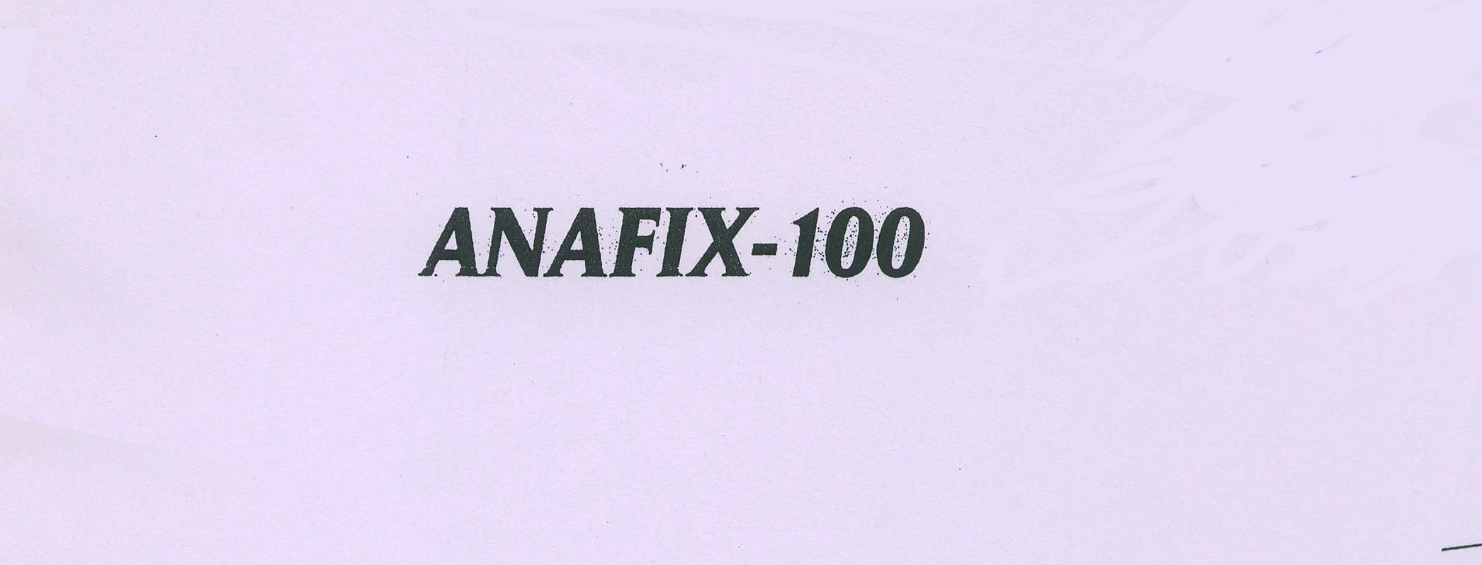 Anafix-100 Device mark 1662408 Trademark
