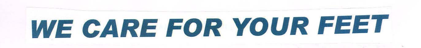 We Care For Your Feet Device mark 1774683 Trademark