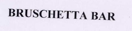 Bruschetta Bar Device mark 1775993 Trademark