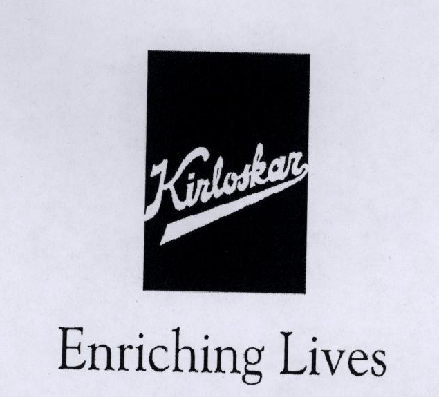 Kirloskar Enriching Lives (label) Device mark 1783546 Trademark