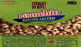 Star Nuts Pistachio With Label Device mark 1676407 Trademark