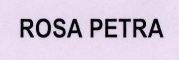 Rosa Petra Device mark 1781239 Trademark