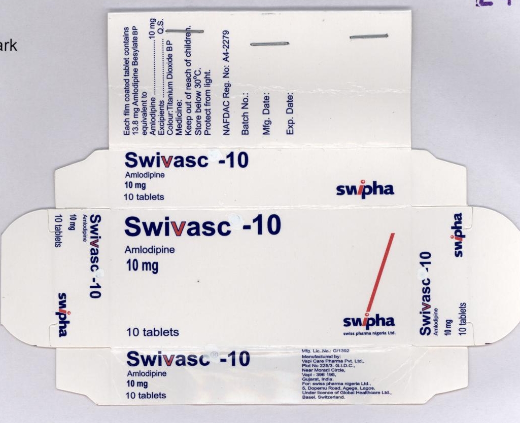 Swivasc - 10 (label) Device mark 1788812 Trademark