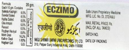 Eczimo With Label Device mark 1784634 Trademark