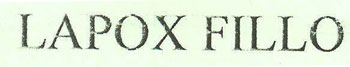 Lapox Fillo Device mark 1790447 Trademark