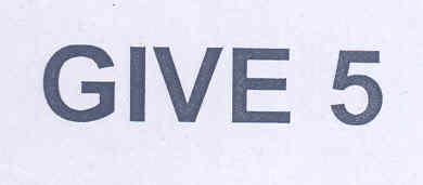 Give 5 (label) Device mark 1760899 Trademark