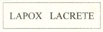 Lapox Lacrete Device mark 1820924 Trademark