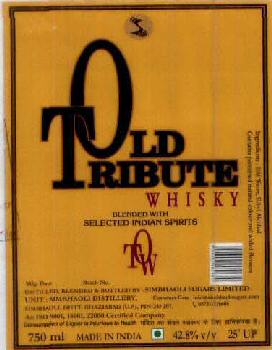Old Tribute Whiskywith Label Device mark 1813380 Trademark