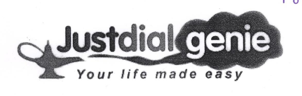 Justdial Genie (lable) Device mark 1700445 Trademark