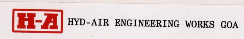 H-a Hyd-air Engineering Works Goa Device mark 1829783 Trademark