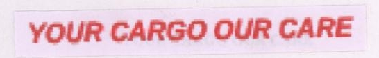Your Cargo Our Care (label) Device mark 1799894 Trademark