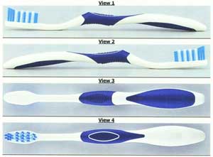 Three Dimensional Distinctive Tooth Brush Device Device mark 1859867 Trademark