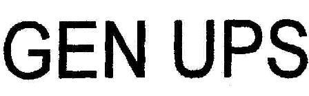 Gen Ups Device mark 1724916 Trademark