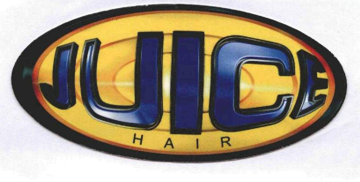 Juice Hair (label) Device mark 1725353 Trademark