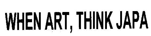 When Art, Think Japa Device mark 1853576 Trademark