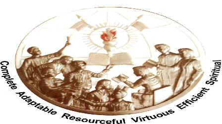 Complete Adaptable Resourceful Virtuous Efficient Spiritual With Device. Device mark 1898778 Trademark