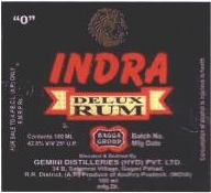 Indra Delux Rum (device) Device mark 1854572 Trademark