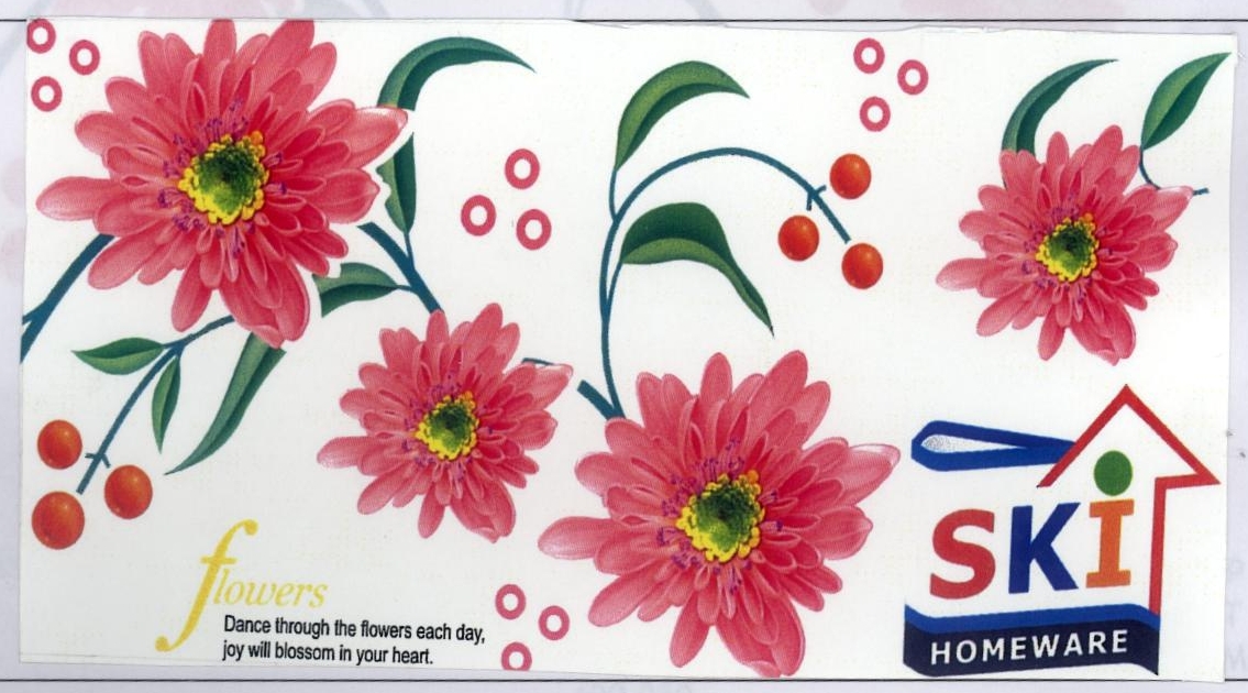 Ski Homeware (device Of Flowers) Device mark 1953382 Trademark