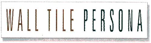 Wall Tile Persona Device mark 1923720 Trademark