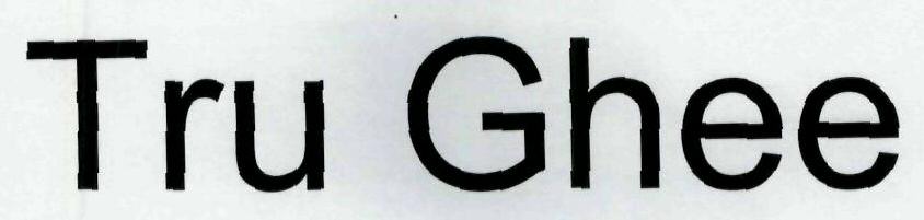 Tru Ghee Device mark 1955712 Trademark