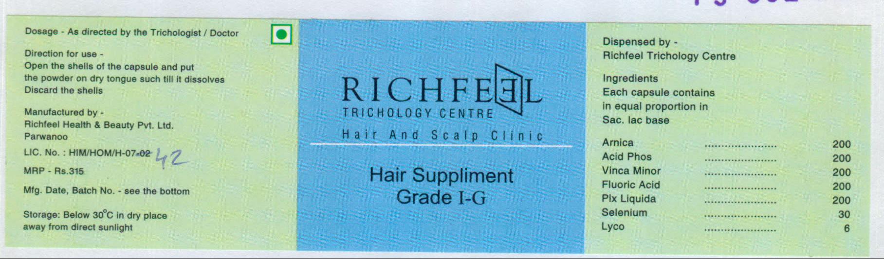 Richfeel (label) Device mark 1993888 Trademark
