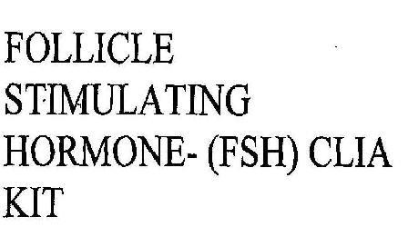 Follicle Stimulating Hormone- (fsh) Clia Kit Device mark 2018784 Trademark